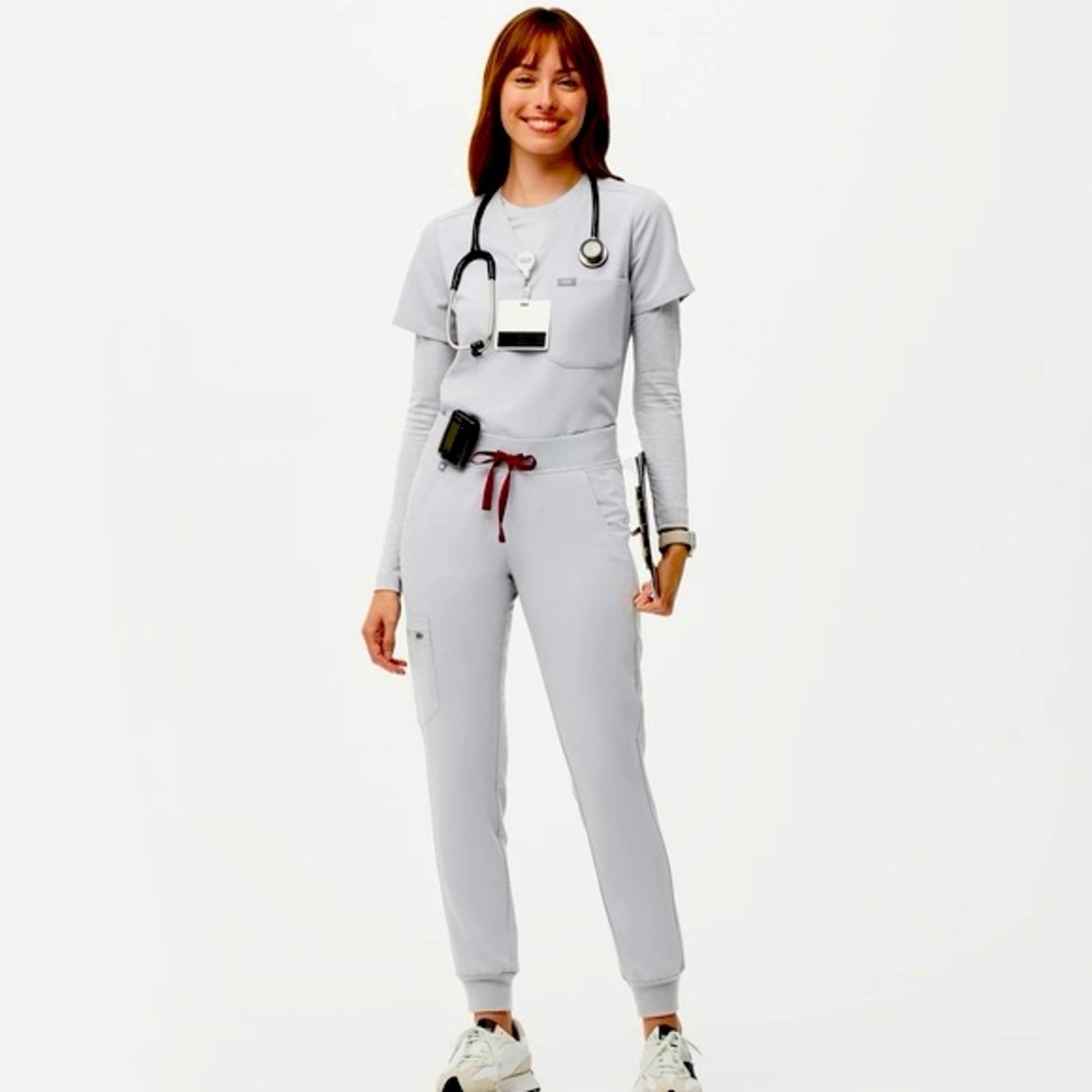 Figs Scrubs - color: Cement